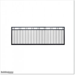 3.2M Wide Aluminium Flat Top Sliding Gate 1.2M High in Auckland.