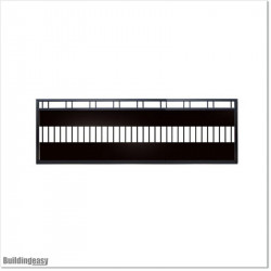 3.7M Wide Flat Top Aluminium Sliding Gate 1.2M High With Added Privacy