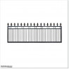 3.7M Wide Aluminium Sliding Gate 1.2M High With Spikes Fitted on Top.