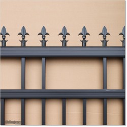 3.2M Wide Aluminium Sliding Gate 1.2M High With Spikes Fitted on Top.