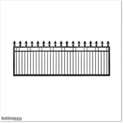 3.2M Wide Aluminium Sliding Gate 1.2M High With Spikes Fitted on Top.