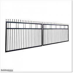 5M Wide Aluminium Swing Gate with Spear Heads For Best Price in Auckland.