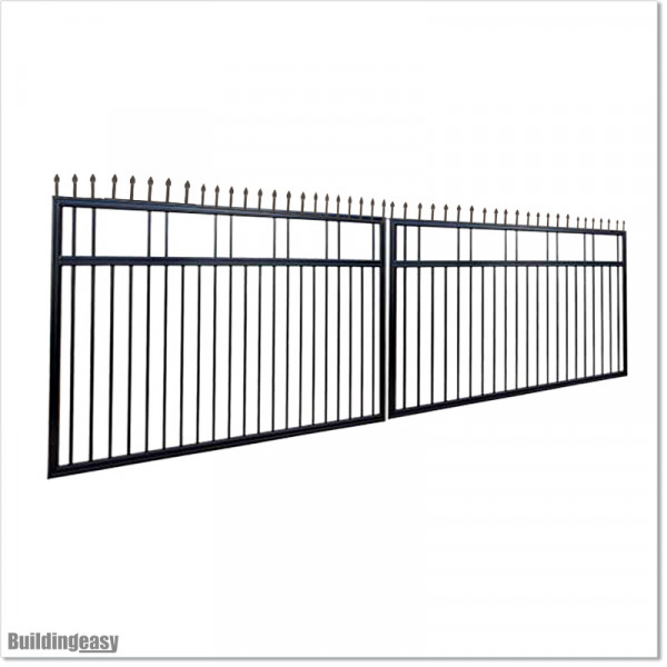 5M Wide Aluminium Swing Gate with Spear Heads For Best Price in Auckland.