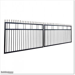 5.4M Wide Aluminium Swing Gate with Spear Heads For Best Price in Auckland.