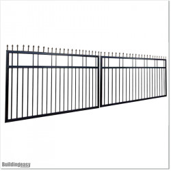 5.8M Wide Aluminium Swing Gate with Spear Heads For Best Price in Auckland.