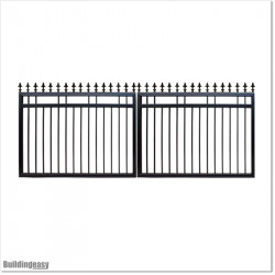 1.5M High Aluminium Flat Top Swing Gates 4.0M Wide in Auckland.