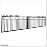 1.5M High Aluminium Flat Top Swing Gates 5.4M Wide in Auckland.