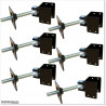 1.5M High Aluminium Flat Top Swing Gates 5.4M Wide in Auckland.