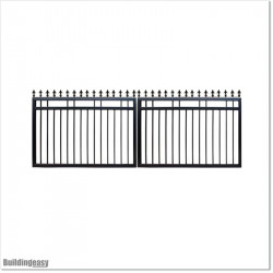1.2M High Aluminium Flat Top Swing Gates 3M Wide in Auckland.