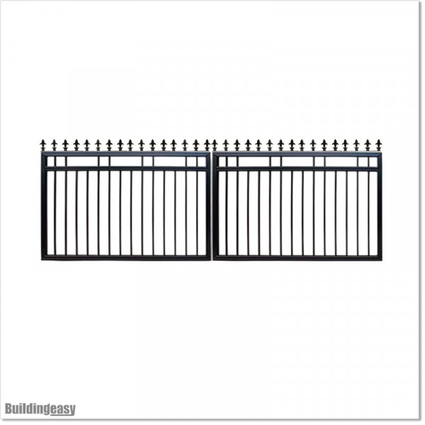 1.2M High Aluminium Flat Top Swing Gates 3.5M Wide in Auckland.