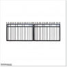 1.2M High Aluminium Flat Top Swing Gates 3.5M Wide in Auckland.