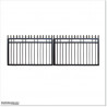 1.2M High Aluminium Flat Top Swing Gates 4.0M Wide in Auckland.