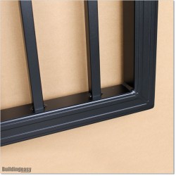 Aluminium Flat Top Pedestrian Gates 1.35M Wide in Black Colour