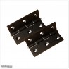 Aluminium Flat Top Pedestrian Gates 1.35M Wide in Black Colour