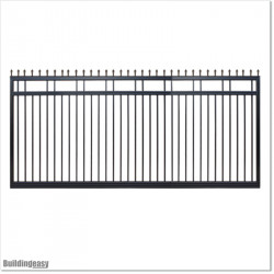 2.9M Wide Aluminium Single Swing Gate in Auckland black Colour.