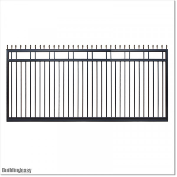 2.9M Wide Aluminium Single Swing Gate in Auckland black Colour.