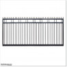 2.9M Wide Aluminium Single Swing Gate in Auckland black Colour.