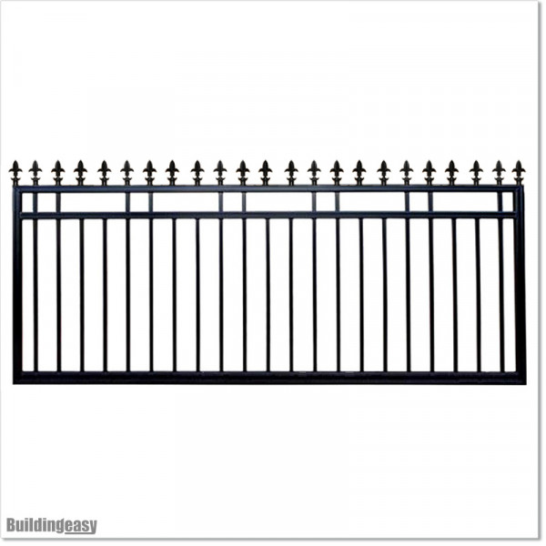 2.9M Wide Aluminium Single Swing Gate in Auckland black Colour.