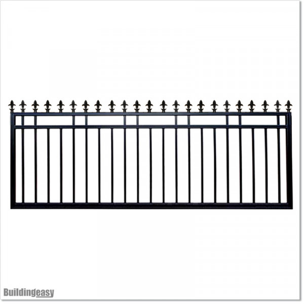 2.9M Wide Aluminium Single Swing Gate in Auckland black Colour.