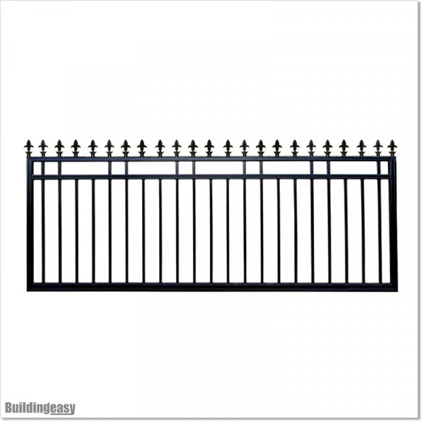 2.7M Wide Aluminium Single Swing Gate in Auckland black Colour.