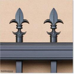 2.5M Wide Aluminium Single Swing Gate in Auckland black Colour.