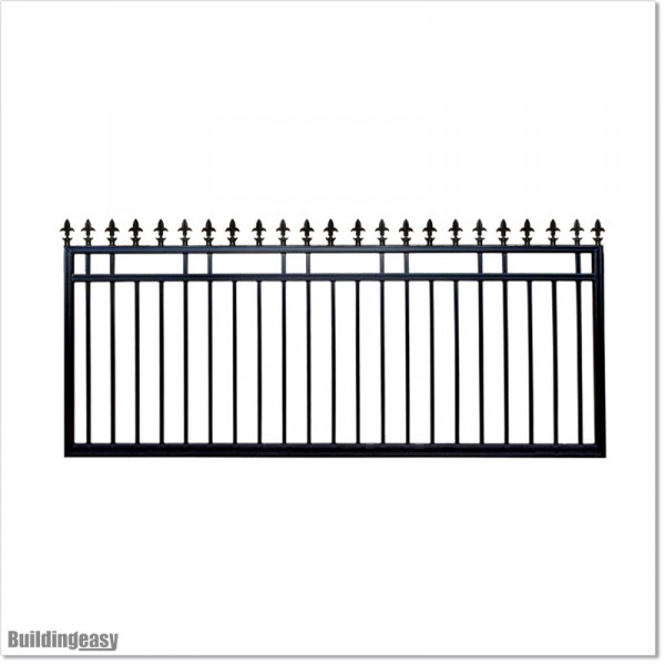2.5M Wide Aluminium Single Swing Gate in Auckland black Colour.