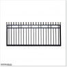2.5M Wide Aluminium Single Swing Gate in Auckland black Colour.