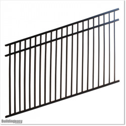 Angle Fence panel is 1.68M high (when not tilted) and 2.4M wide