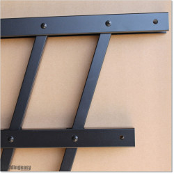 Angle Fence panel is 1.68M high (when not tilted) and 2.4M wide
