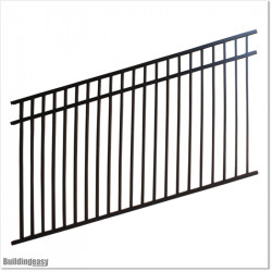 Angle Fence panel is 1.4M high (when not tilted) and 2.4M wide