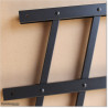 Angle Fence panel is 1.2M high (when not tilted) and 2.4M wide
