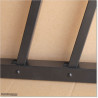 Angle Fence panel is 0.8M high (when not tilted) and 2.4M wide