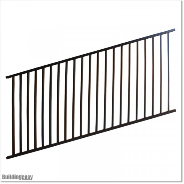 Angle Fence panel is 0.8M high (when not tilted) and 2.4M wide