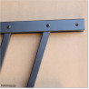 Angle Fence panel is 0.8M high (when not tilted) and 2.4M wide