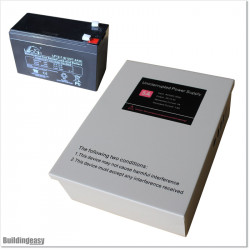 230V AC to 12V DC step down transformer with built in rectifier and back up Battery