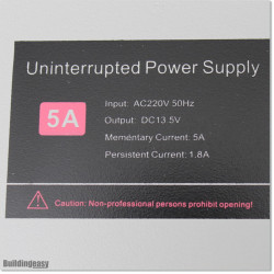 230V AC to 12V DC step down transformer with built in rectifier and back up Battery