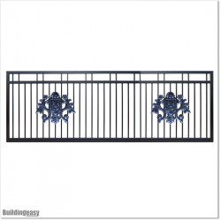Forged aluminium decoration in shape of soccer logo design