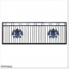 Forged aluminium decoration in shape of soccer logo design