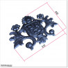 Forged aluminium decoration in shape of soccer logo design