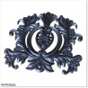 Solid aluminium casting in shape of large dragon flower