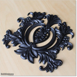 Solid aluminium casting in shape of large dragon flower