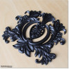 Solid aluminium casting in shape of large dragon flower