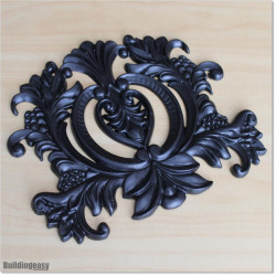 Solid aluminium casting in shape of large dragon flower