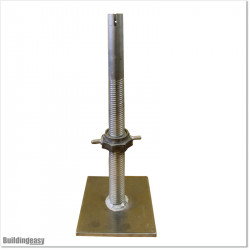 Adjustable screw Jack with base for our industrial aluminium scaffolding