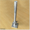 Adjustable screw Jack with base for our industrial aluminium scaffolding