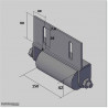 150mm Long Roller With Coner Mount Adjustable L Shape Bracket.