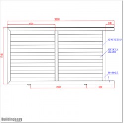 3.5M Wide & 1.8M High Flat Top Louver Sliding Gate in Matte Black Colour.