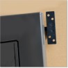 Aluminium Louver Pedestrian Gate 1M wide in Matte Black With Parts 1.8M high