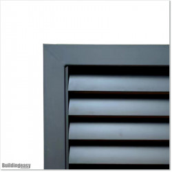 Aluminium Louver Pedestrian Gate 1M wide in Matte Black With Parts 1.8M high