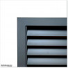 Aluminium Louver Pedestrian Gate 1M wide in Matte Black With Parts 1.8M high